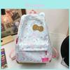 Милый Мультяшный Рюкзак Hello Kitty Для Школы С Нейлоновым Отделением И Деталями В Виде Сердечек Для Подростков И Девочек