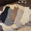 Red Knitted Woolen Gloves for Women In Winter Korean Style Fingerless Touch Screen Student Couple To Keep Warm