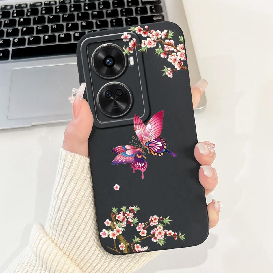 Nova 12 SE Case For Huawei Nova 12 SE Cover 2024 Fashion Painted Liquid Silicone Anti-Fall Protective Bumper For Nova 12SE Funda