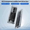 Корпус для M.2 NVME PCIe NGFF SATA Протокола Прозрачный USB Type C 10 Гбит/с PCI-E Прозрачный Внешний Жесткий Диск Бокс Кейс Для Ноутбука Телефона