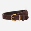 Trendy Pin Buckle Waistband Casual Business Waist Strap Women Suede Leather Belt