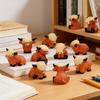 Мини-фигурки коров Хайлендс из смолы Микроландшафтный орнамент Образовательная игрушка Крошечные фигурки коров Аксессуары для сада фей