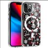 Магнитный прозрачный чехол с полным покрытием «Снежинка» для iPhone 15/16/17 Pro Max