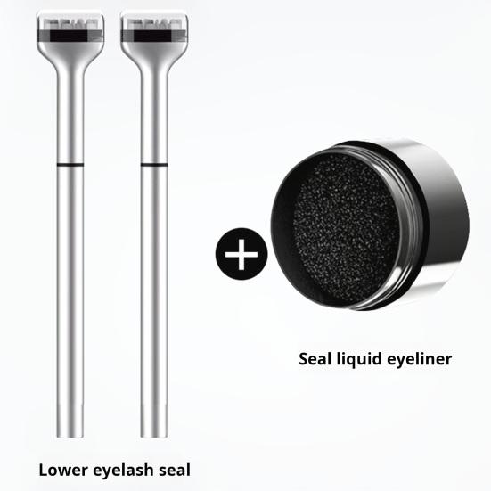 Lower Lash Stamp Eyelash Stamp Set 2-in-1 Waterproof Sweatproof Eyeliner Quick Eye Makeup Tool Long-lasting Lower Lash Stamp for Beginners