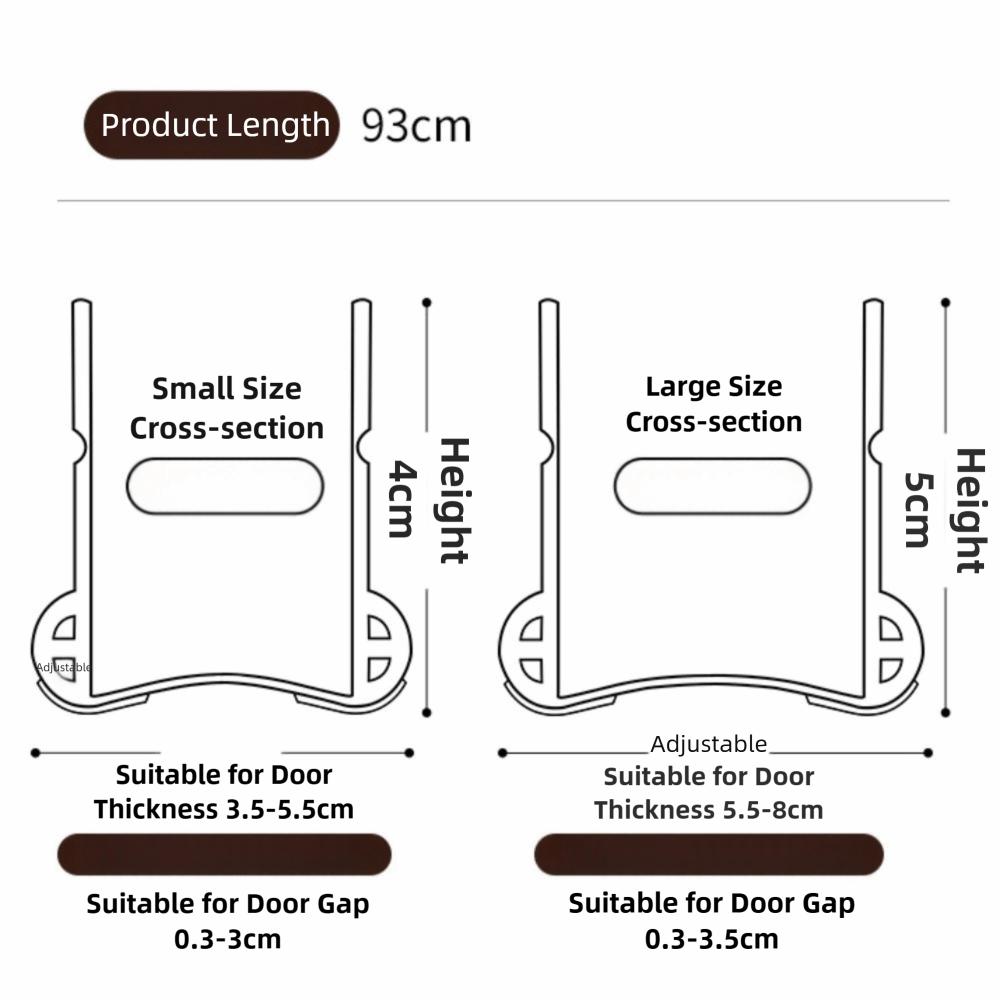 ПВХ Уплотнитель для погоды Уплотнитель двери Подметальник двери Заполнитель щели под дверью Уплотнитель от сквозняка для двери Низ двери
