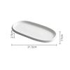 Stone Patterned Edge Oval Plate Ceramic Tableware Steaming Fish Plate Dessert Plate Steak Plates Artistic Conception Tableware