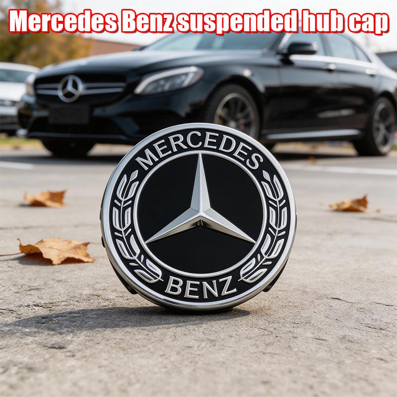 JVC5 Benz Car 75mm Car Floating Wheel Center Hub Caps Cover for Mercedes Benz B/C/E/S Class A Class C200L GLC GLK CLA Accessories.