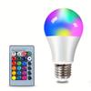16 цветов E27 RGB пульт дистанционного управления светодиодная лампа для комнаты умная лампа диммер низкое энергопотребление энергосберегающая регулируемая лампа