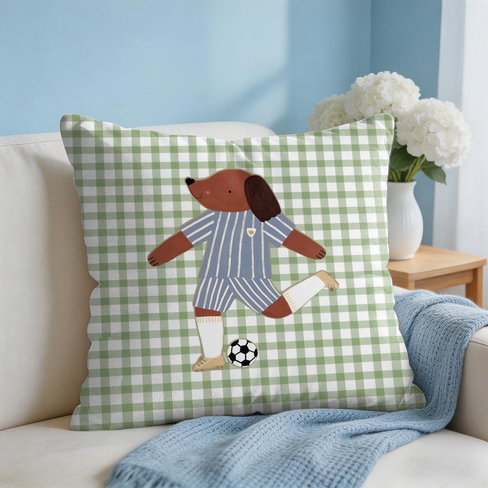 Cute Funny Animal Ins Cartoon Cushion Cover Square Pillow Bedroom Sofa Leisure Comfort Living Room Home Decoration X