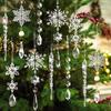 30 Pcs Snowflake Icicle Decoration Exquisite Acrylic High Transparency Hanging Snowflake Ornament Fo