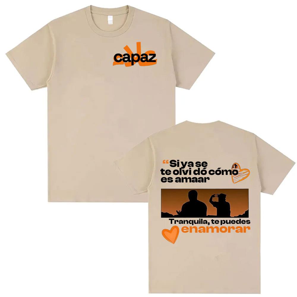 Alleh & Yorghaki La Ciudad Worid Tour TShirt Men's Clothing Vintage Hip Hop Unisex Casual Crewneck 100_ Cotton T Shirts Summer