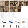 QmXCyzl Миниатюрный кукольный домик DIY для комнаты 3D Архитектурный Пылезащитный чехол Не входит Начинающие, Мебель, Декорация, Хобби, Модель, (Угловая таверна)
