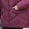 Middle Age Women Winter Short Down Jackets Vintage Embroidery Parkas Hooded Elegant Thick Warm Plus Size Down Coats Woman Outerwears
