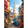 Woman In Paris Jigsaw Puzzle Famous Scenery 1000 Pieces, Popular Korean Puzzle