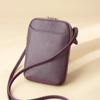 Brand Mini Shoulder Bags for Women's Genuine Leather Zipper Crossbody Handbag Fashion Phone Purse Ladies Small Bag with Keyring