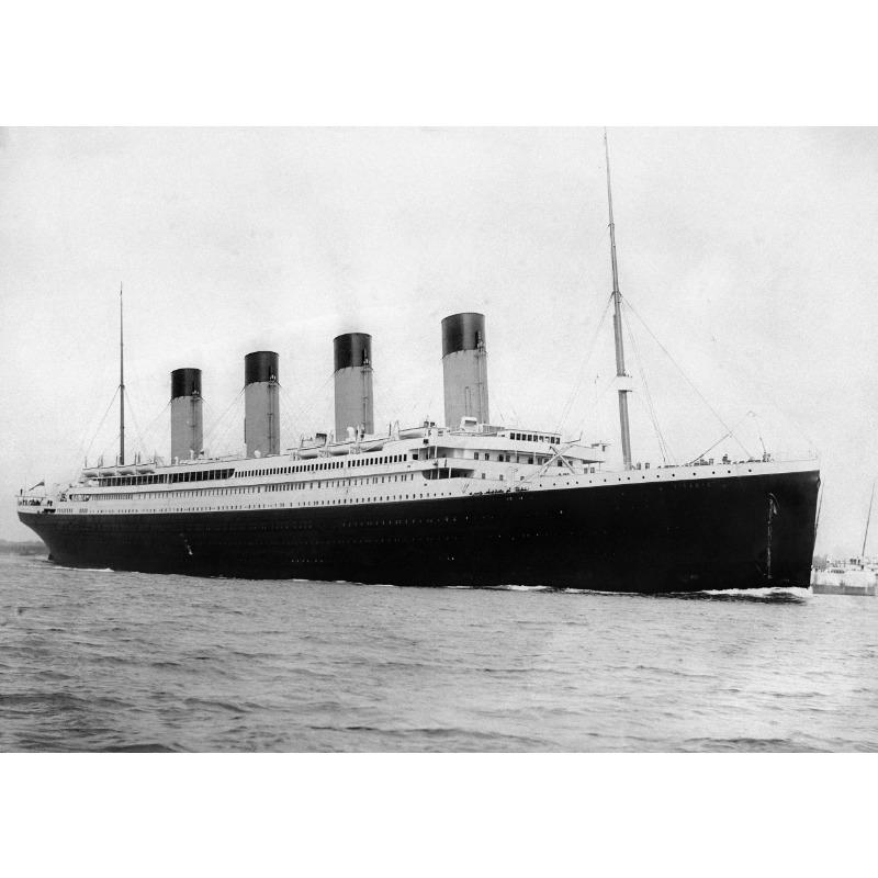 Черно-белые старые фотографии Титаника Постер Холст Принт Ретро Декор Стены Картина Винтаж Настенное Искусство Украшение Удивительный 1912