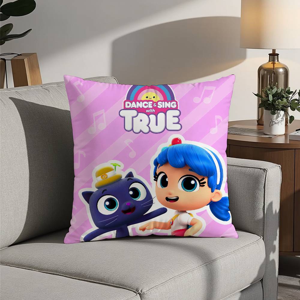 Наволочка для подушки Т-Истинная и Королевство Радуги, квадратная, двусторонняя печать, чехол для подушки для дивана, домашнего декора спальни, подарок