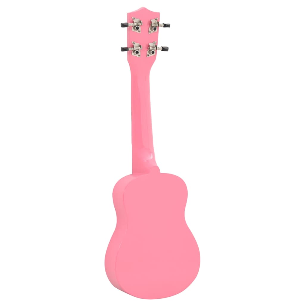 Soprano Ukulele Set with Bag for Kids Pink 21