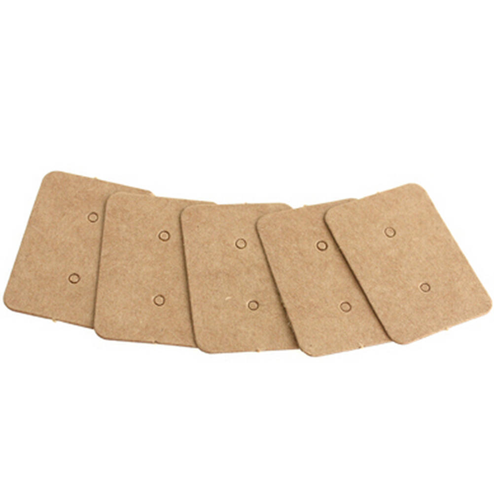 100 шт профессиональный тип серьги-гвоздики держатель дисплея повесить крафт-карты бумага