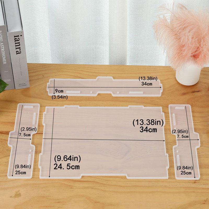 DIY Silicone Mold Resin Epoxy Mold Desktop Storage Box Stationery Box Mold Template