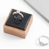 Travel Small Earrings Rings Organizer Wooden Jewelry Show Props Ring Holder Case Wedding Ring Box
