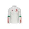 Manchester United Tiro 23 Presentation Jacket With High Collar And Zip Men Jacket White IA8485