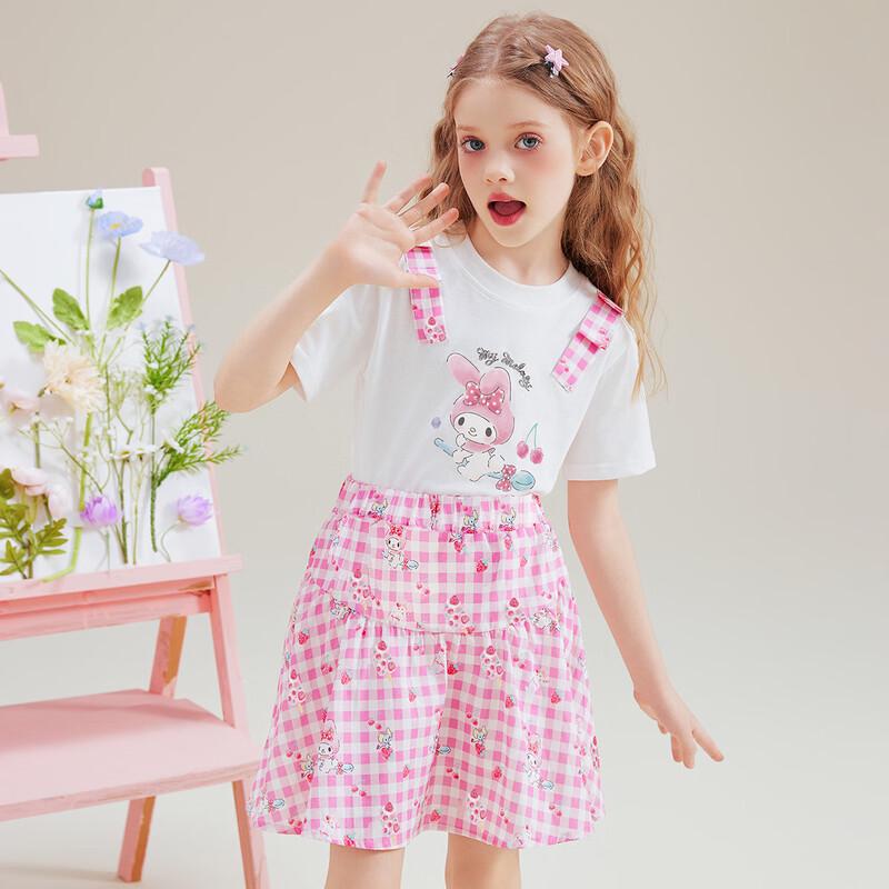Hello Kitty Летний комплект для девочек: футболка и юбка 2026