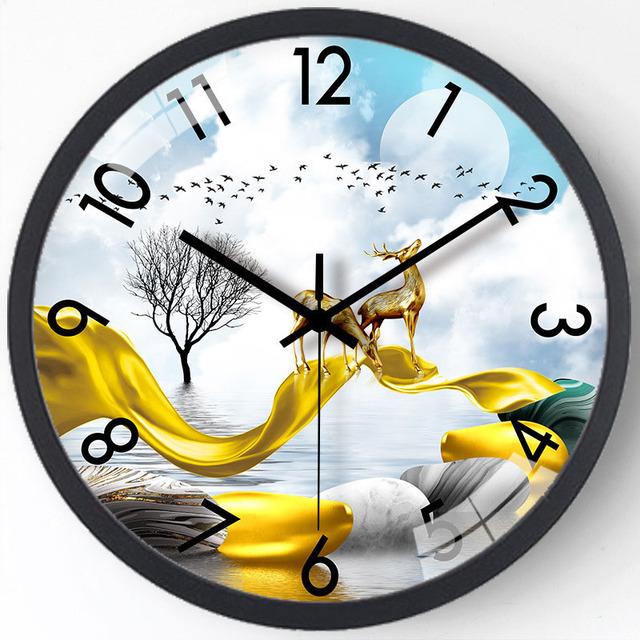 Несколько размеров, модные настенные часы, креативный бренд, бесшумные часы для сидения, гостиной, спальни, кухни, домашний декор