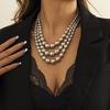 Европейский и американский панк-стиль, ожерелье из крупных бусин - ретро чокер-цепочка CCB для женщин
