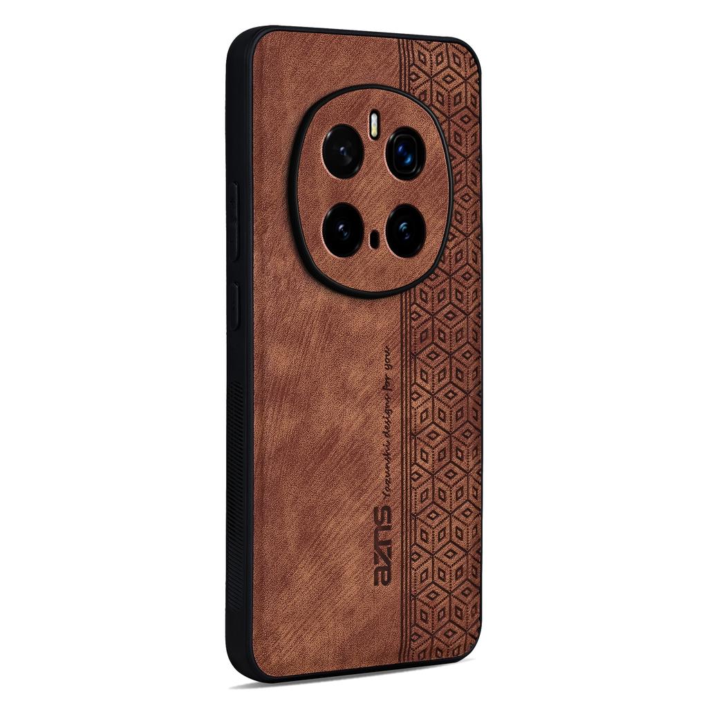 AZNS Чехол для Honor Magic7 Pro 5G Защитный чехол из ТПУ, обтянутый искусственной кожей