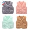 2019 осенне-зимний хлопковый жилет для мальчиков и девочек, детский плюшевый жилет, теплый детский жилет
