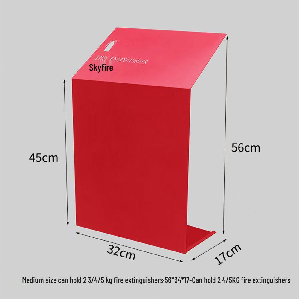 Fire Extinguisher Rack with Storage and Safety Cover for Dry Powder