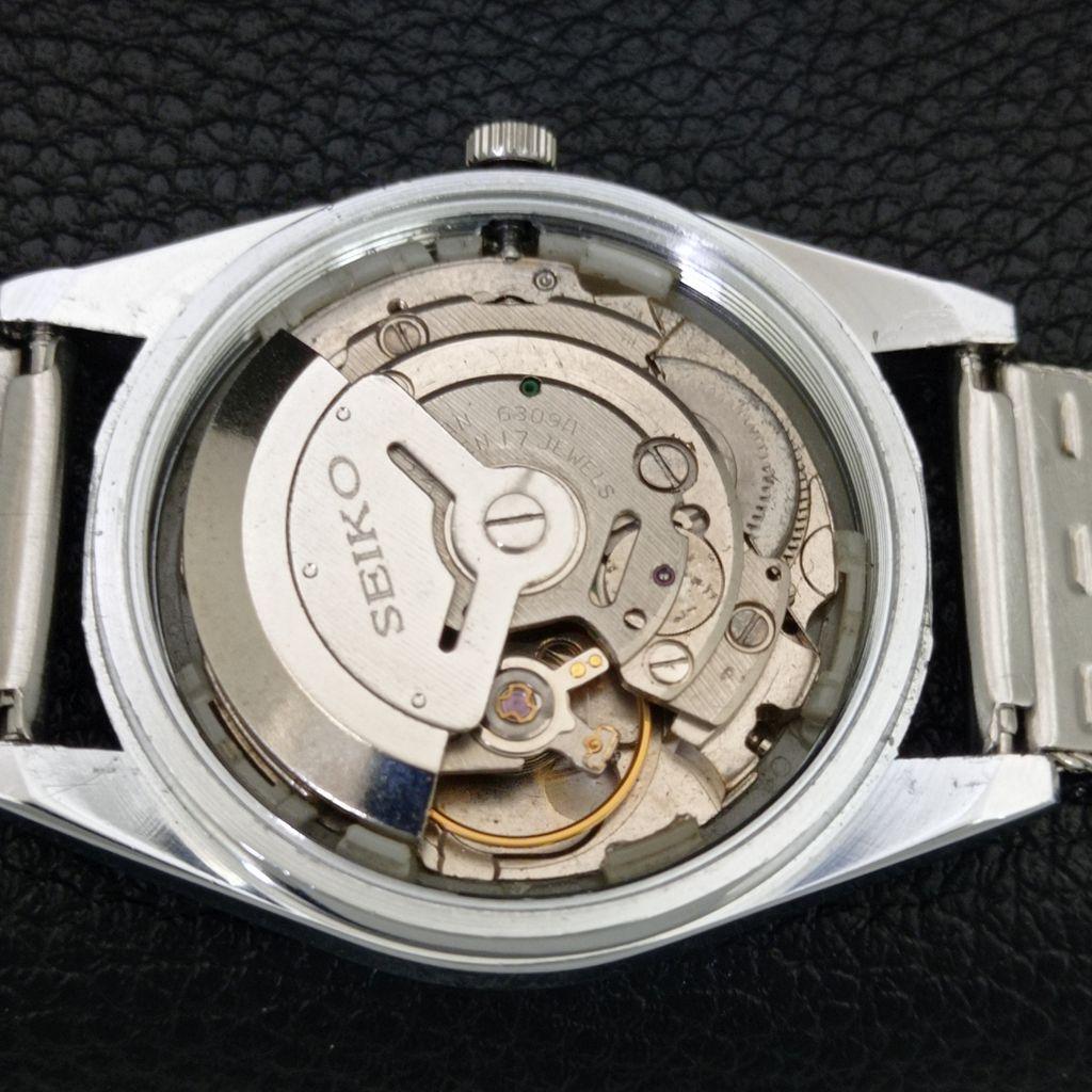 ВИНТАЖНЫЕ ОТРЕМОНТИРОВАННЫЕ МУЖСКИЕ АВТОМАТИЧЕСКИЕ ЧАСЫ SEIKO 5 6309A ЯПОНИЯ СИНЕГО ЦВЕТА a444295-1