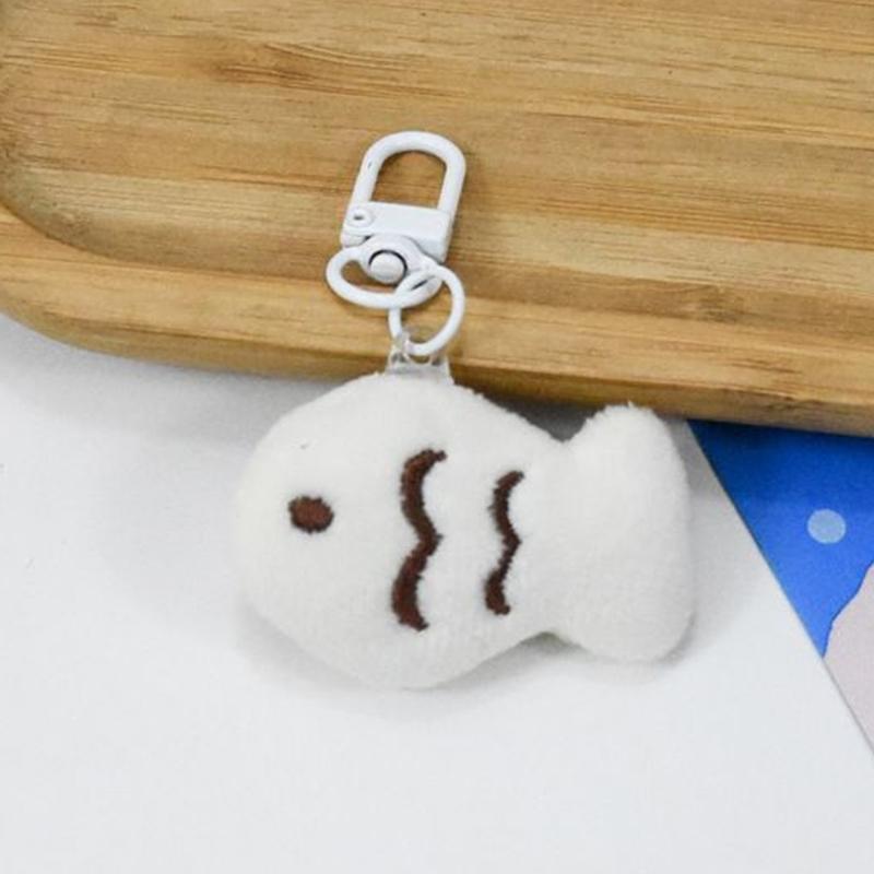 1 шт., милый мультяшный плюшевый брелок с котом, брелок с рыбой для девочек, детское украшение, брелок для ключей, ювелирные изделия