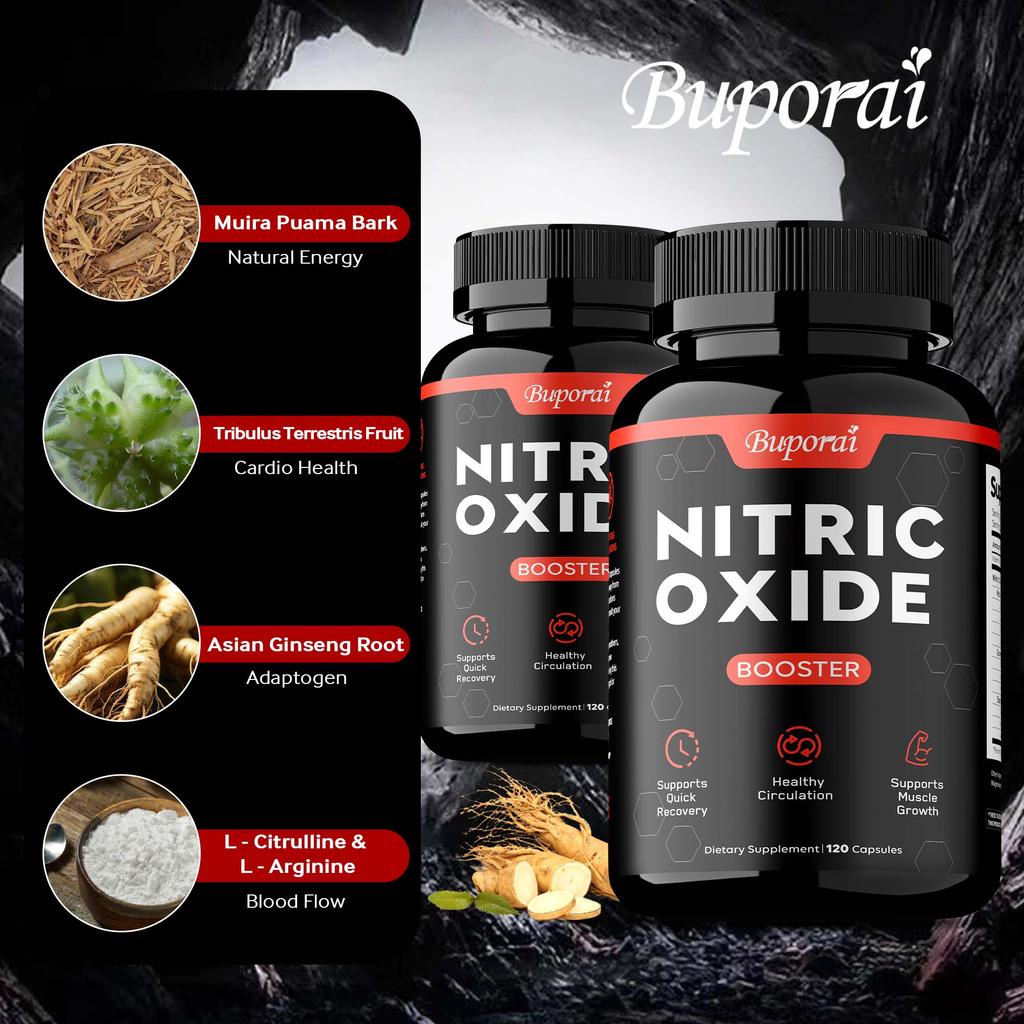 Buporai - Nitric Oxide Capsules - Sports Recovery - Muscle Health