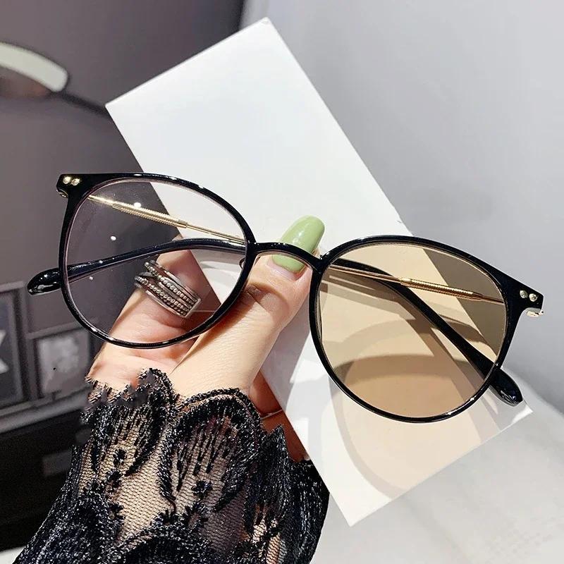 Роскошные Фотохромные Очки для Миопии для Мужчин Женщин Модные Меняющие Цвет Солнцезащитные Очки с Диоптриями от 0 до -6 0 Защита от УФ на Открытом Воздухе