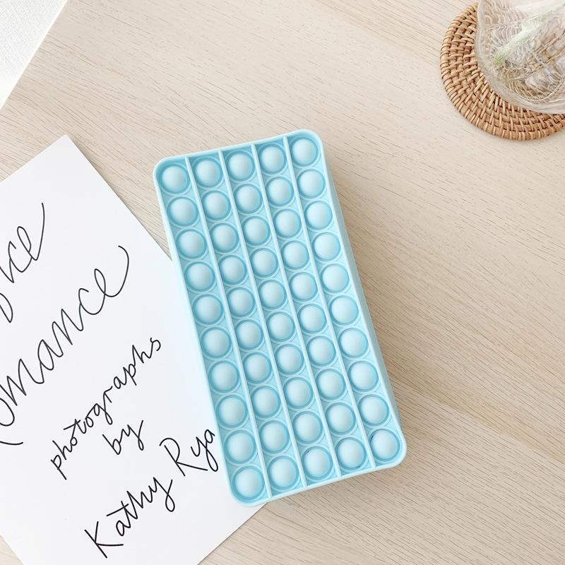 20 см пенал Push Bubble Toy Pop It Autism Squishy Stress Reliance Toys Обучающий пенал Антистресс Непоседа игрушки Подарки