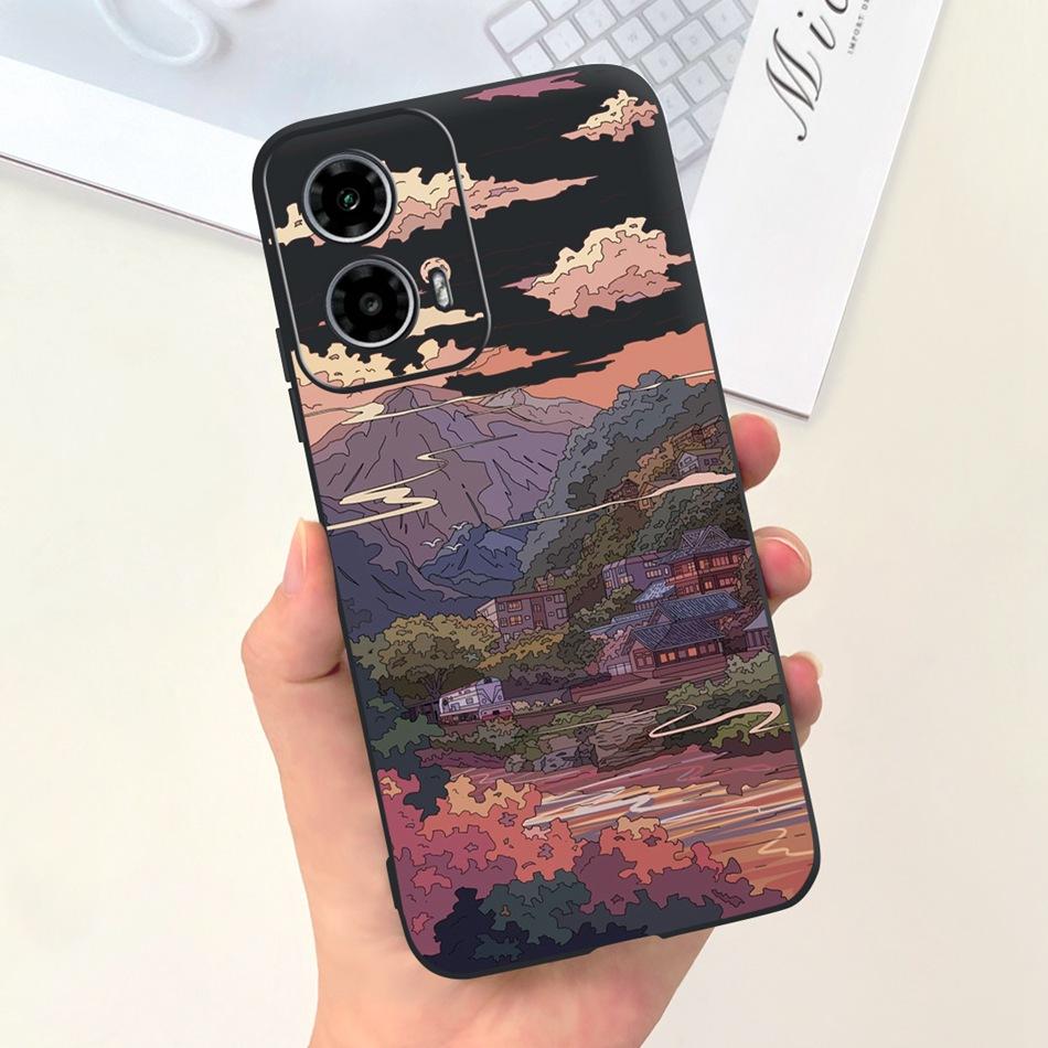 2024 New Design Phone Case For Motorola Moto G24 G34 Soft Black Silicon Protective Cover For MOTO G24 G34 4G 5G Phone Bumper