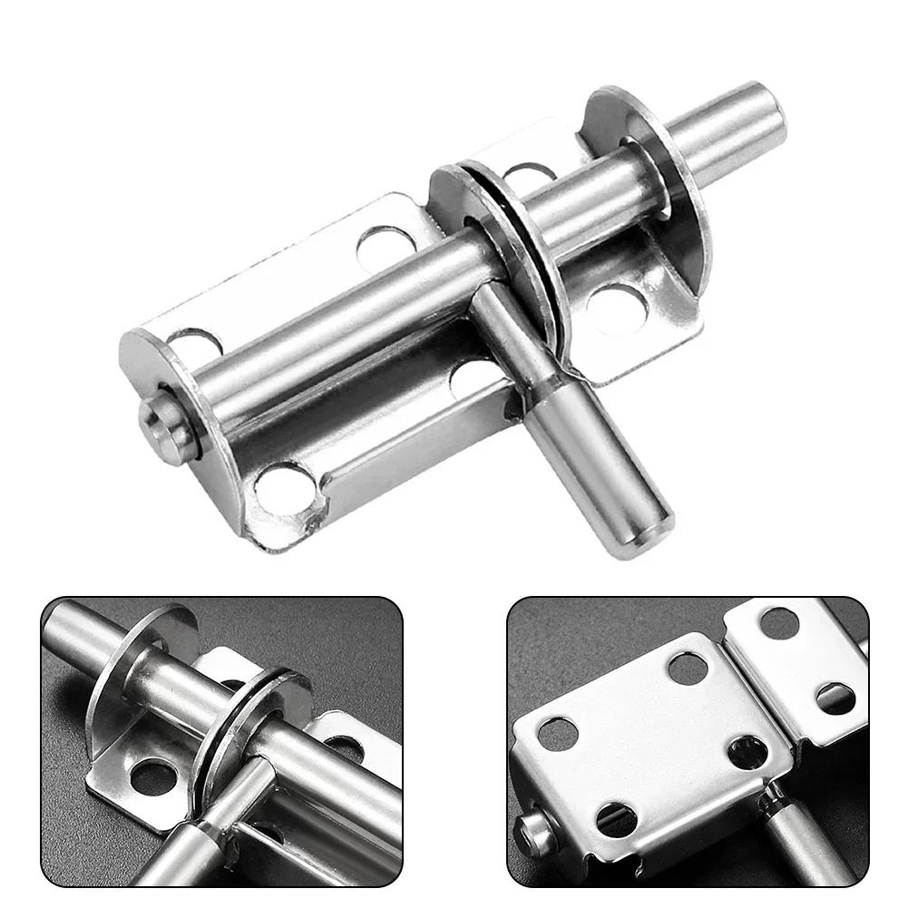 Stainless Steel Door Latch Solid Sliding Door Bolts Latch Hasp Home Hardware Gate Safety Toilet Wooden Door Lock Bolts