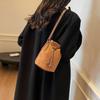 Ретро повседневная сумка-ведро женская новая осенняя модная простая сумка на плечо нишевый дизайн сумка-мессенджер