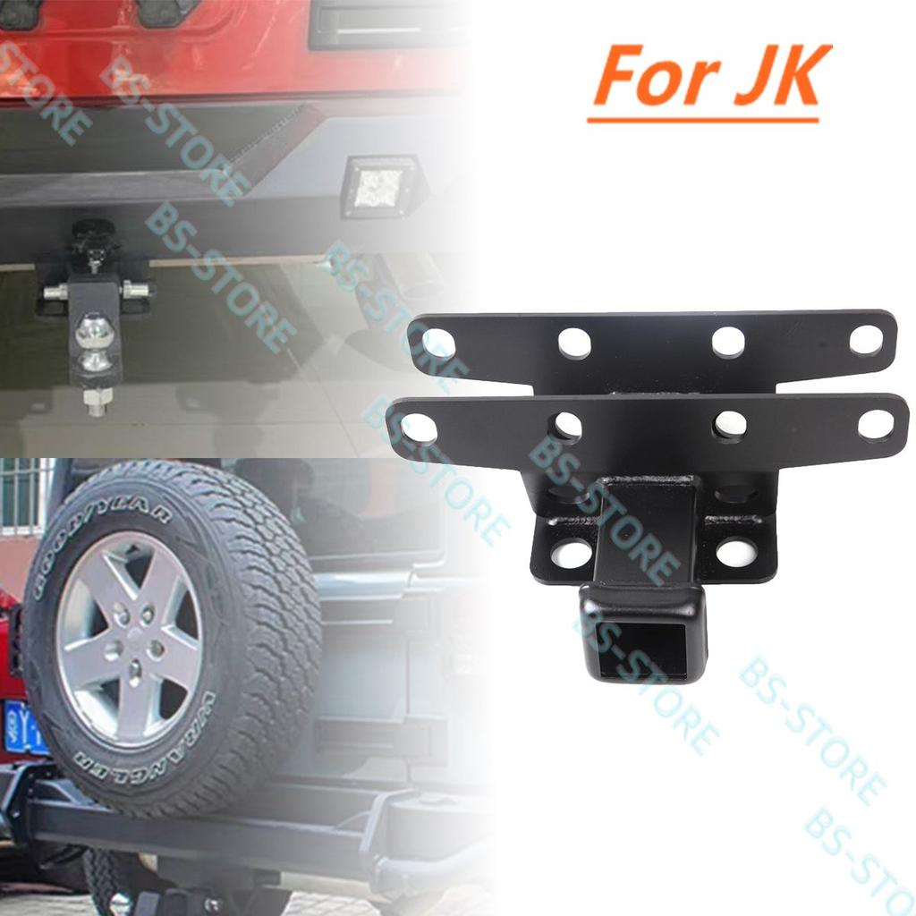 Rear Towing Trailer Hitch Receiver 2inch Steel Tow Connector Accessories 4 Door For Jeep Wrangler JK 2007-2018/JL 2018-2025