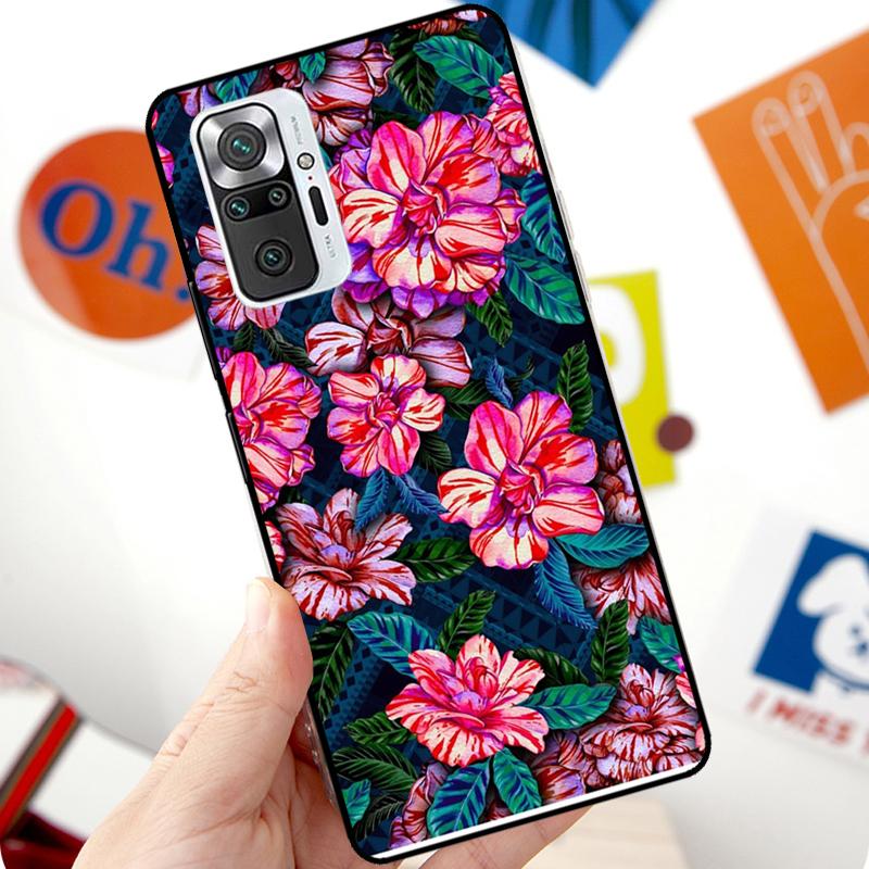 Tropical aloha Hibiscus pattern Case For Xiaomi Redmi Note 12 Pro 11 8 9 10 Pro 9S 10S 11S 12S Redmi 12C 10C 9C 10A Cover