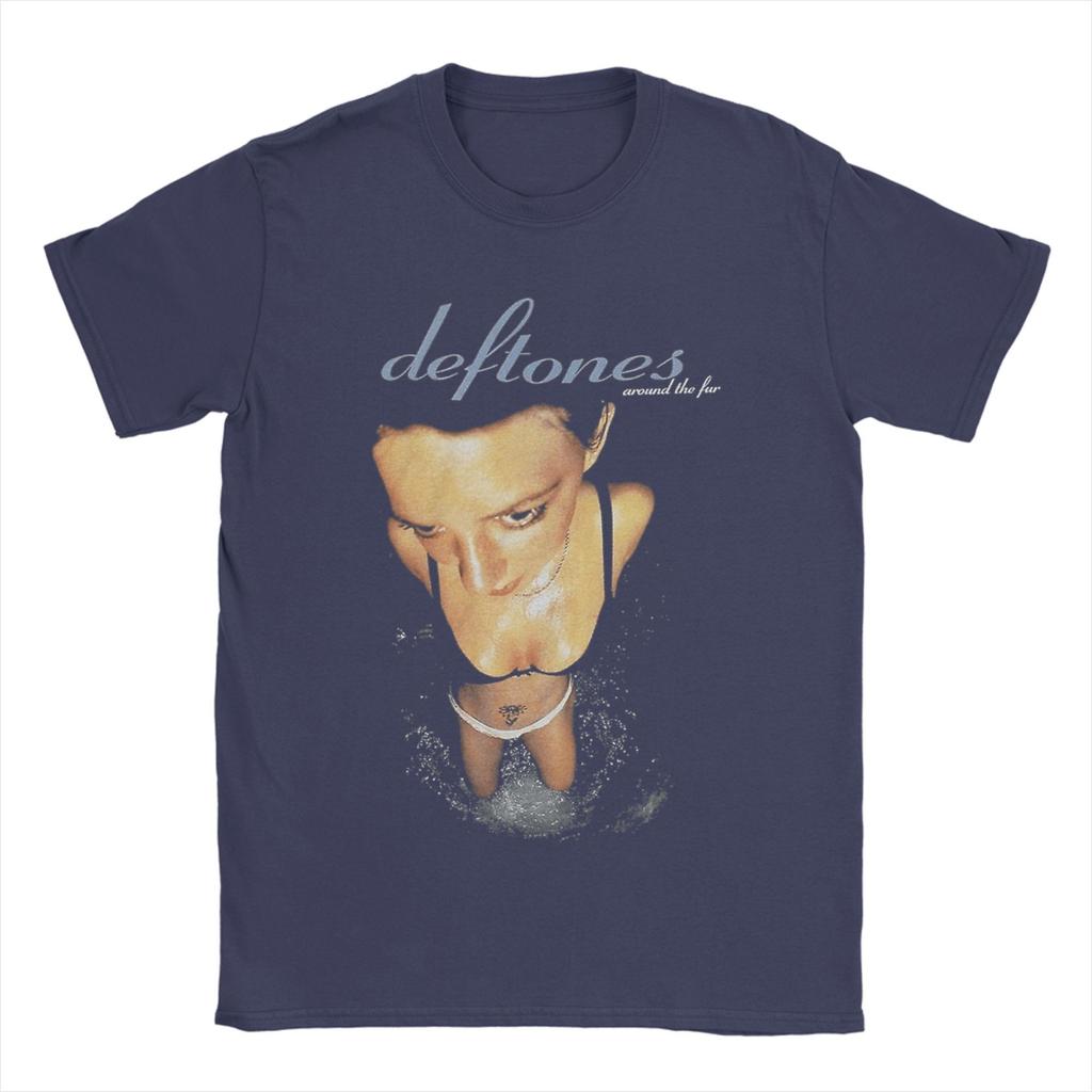 Мужские футболки Deftones We Are Familia Винтажная футболка из 100% хлопка с коротким рукавом Футболки с круглым вырезом Одежда 4XL 5XL 6XL