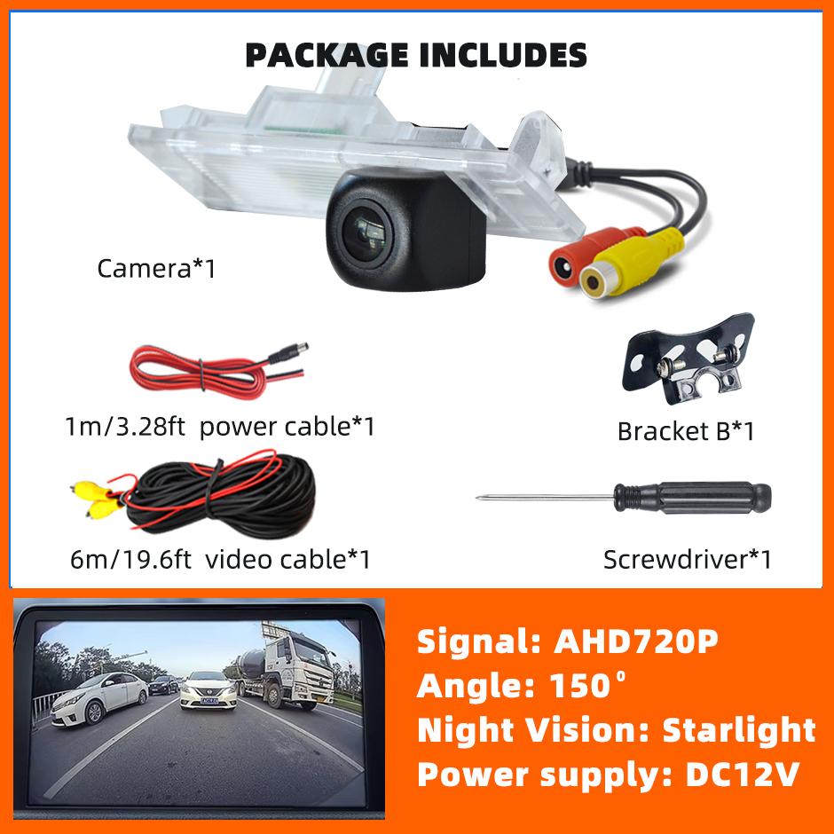 HD Rear View Backup Camera Reverse AHD or CVBS License Plate Light Parking Safety FitsBMW 1 6 Z Series Mini Clubman Countryman.