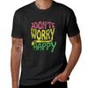 Don't Worry Be Happy T-Shirt Korean Fashion Vintage Funny T Shirts for Men