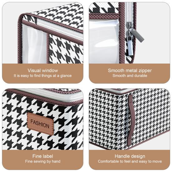 Сумка для одеял с видимым окном, хозяйственные принадлежности, легкий доступ, усиленная ручка, органайзер для одеял, удобный органайзер из нетканого материала