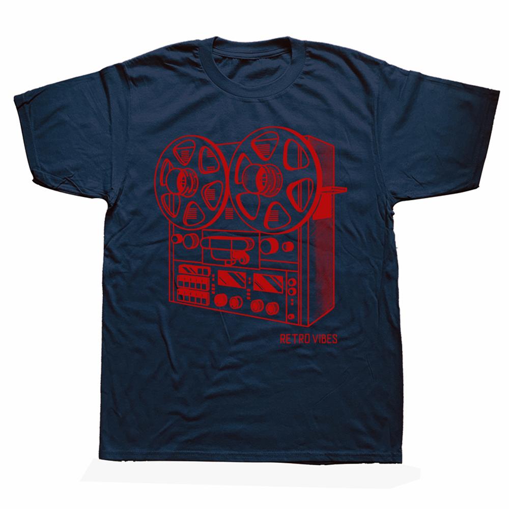 Novelty Cassette Tape Reel To Reel Analog Sound System T Shirts Streetwear Short Sleeve Birthday Gifts Summer Style Tshirt