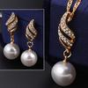 Earrings Faux Pearls Durable Alloy High Quality Elegant Color Earring Set for Travel