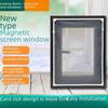 Removable Self-Adhesive Magnetic Mosquito-Proof Invisible Screen for Windows