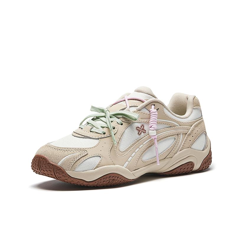 Anta Уличные Модные Спортивные Нескользящие Износостойкие Ретро Удобные Низкие Повседневные Кроссовки Детские Кроссовки Светло-Дымчато-Серый Цвет Слоновой Кости 122628885-4